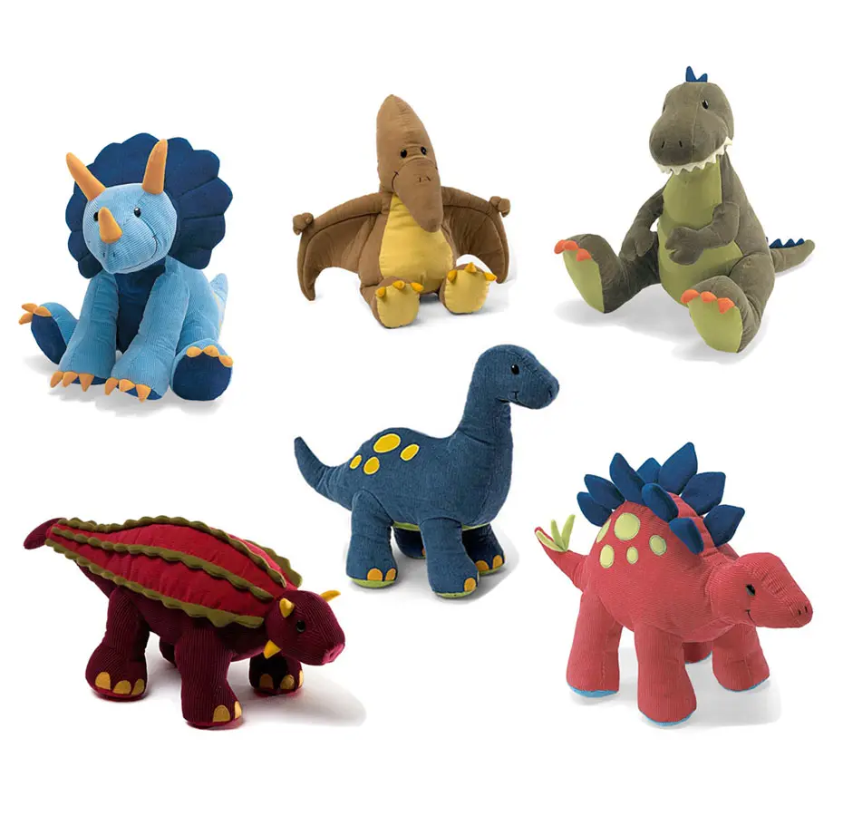 Peluche personalizado de dinosaurio para niños, juguete de peluche de dinosaurio