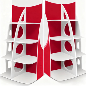 Hiện đại cho PVC sàn hiển thị đứng với Dễ dàng lắp ráp và tùy chỉnh kệ cho Snack và đồ chơi khuyến mãi trong cửa hàng bách hóa - Product Image 1