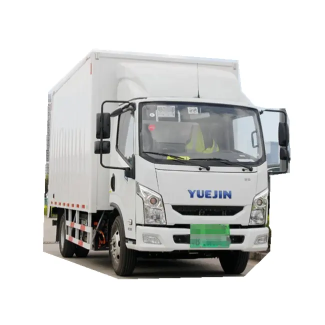 Yuejin 295 Ton 95 Hp Mini Van/Kargo/Kotak, Truk Listrik Milejin 4.5 Ton 95