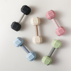 New Arrival BPA-free Silicone quả tạ mềm giáo dục Montessori Shape vồ Đồ chơi bé <span class=keywords><strong>teethers</strong></span> OPP đóng gói cho bán buôn - Product Image 5
