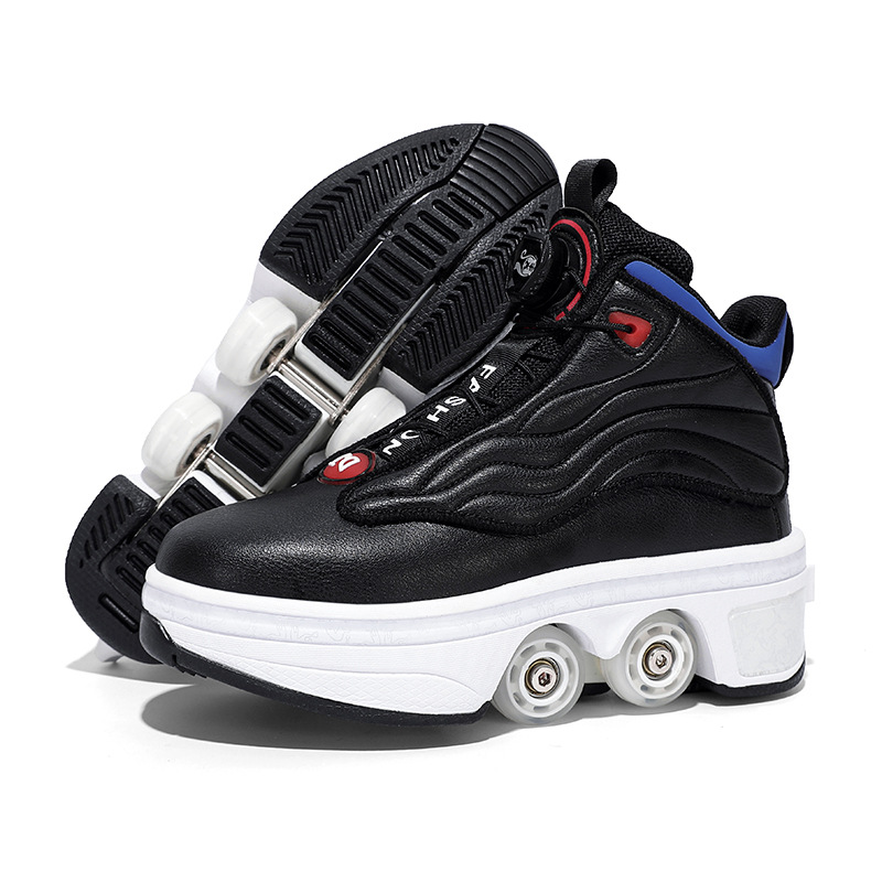 231 Black Four-Wheel Trash