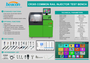 Beacon Machine CR305 Common Rail Injector Test Machine Fuel Injector Test Bench Injector <strong>Simulator</strong> Diesel Test Equipment - Product Image 3