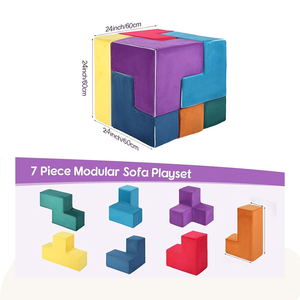 Phong Cách Hiện Đại Bé Mềm Bọt Khu Vực Chơi Khối Trẻ Em Câu Đố Hoạt Động Khối Cho Phòng Ngủ Và Phòng Khách Sofa Lấy Cảm hứng Chơi Sofa - Product Image 6