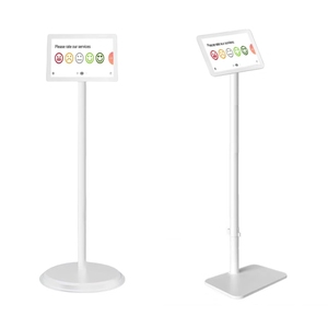 Software di valutazione del servizio IRTECH smiley con terminale di Feedback dei clienti con supporto verticale - Product Image 2