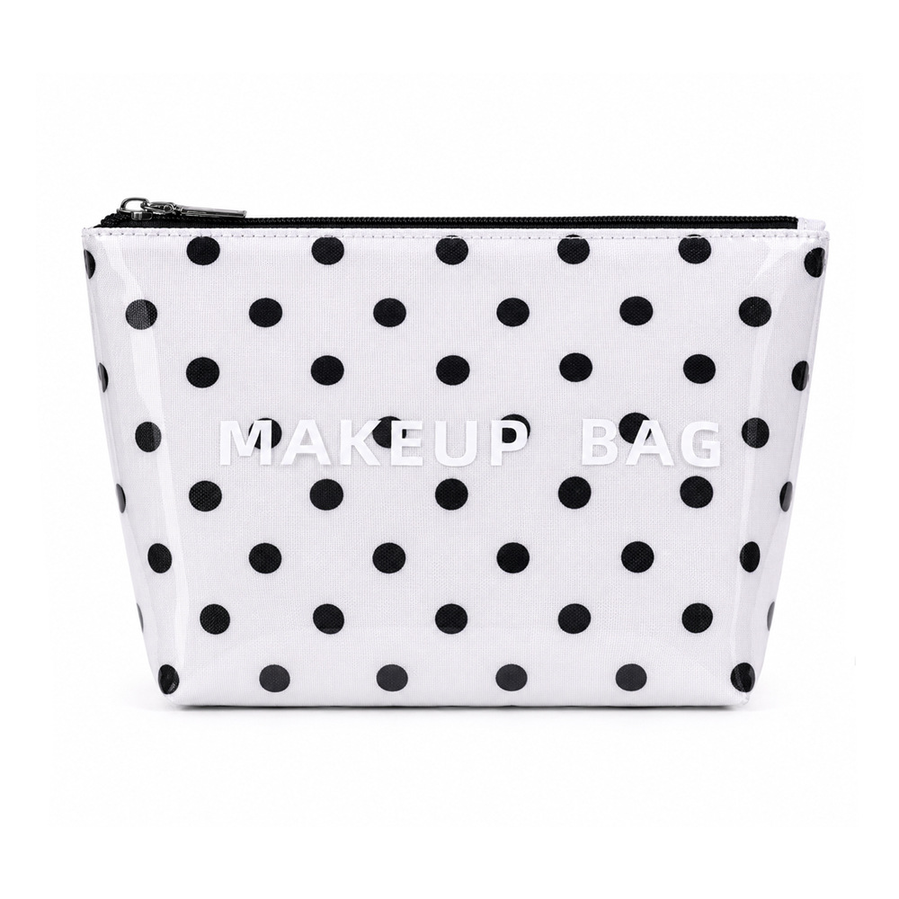 Pois fond blanc points noirs