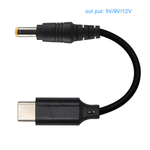 1M 2M 5m长度定制DC至USB C型电源适配器转换器笔记本电脑电源连接器DC公至USB C公适配器 - Product Image 1