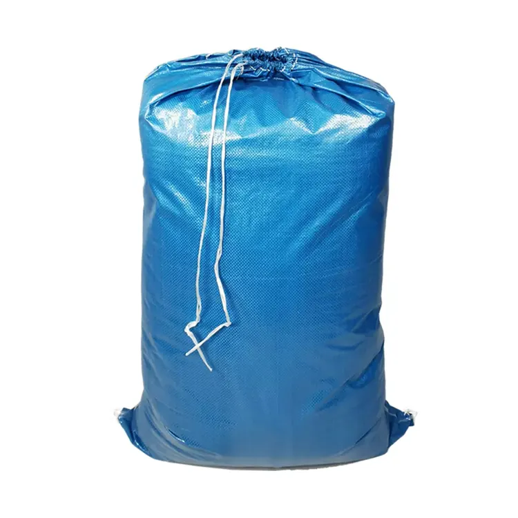 Bolsas de plástico tejidas con cordón de buena calidad al por mayor