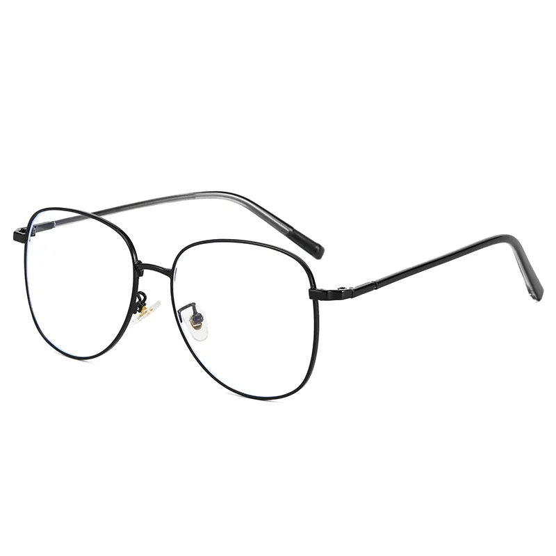 Ready to Ship with Stock Fast Shipping New Metal Fashion and Ultra Light Simple Optical Glasses New Anti-Blue Ray Vintage Glasses Rim