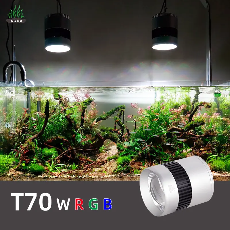 Offre Spéciale semaine aqua T70 WRGB LED intelligente à spectre complet gradation de l'heure du lever et du coucher du soleil licah lumière d'aquarium