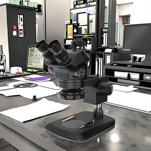 Microscopio Digital 4K de tres oculares con cámara HD, aumento de 1600X, fuente de luz LED para análisis electrónico óptico de piedras preciosas - Product Image 5