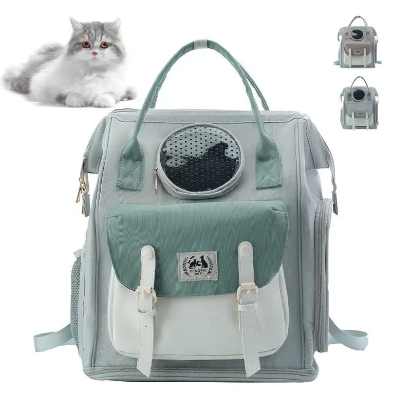 Jus Pet Fabricant Vente en gros Pet Chien Chat Transporteur Sac à dos Fenêtre avant Pet Carrier Voyage Sac à dos de transport