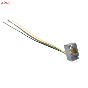 RJ11 RJ12 RJ45电话母插座连接器，带电线4P4C 6P4C 6P6C 8P8C母插座连接器616E 623K 616M 641D