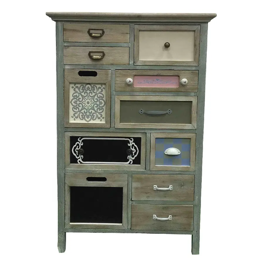 Lucy ywind — armoire antique en bois au style français, meuble de style campagnard Vintage à plusieurs tiroirs