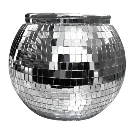 Favores de fiesta nupcial hechos a mano Disco Wine Cooler Party Tumbler Mirror Disco Ball Cup Cubo de hielo