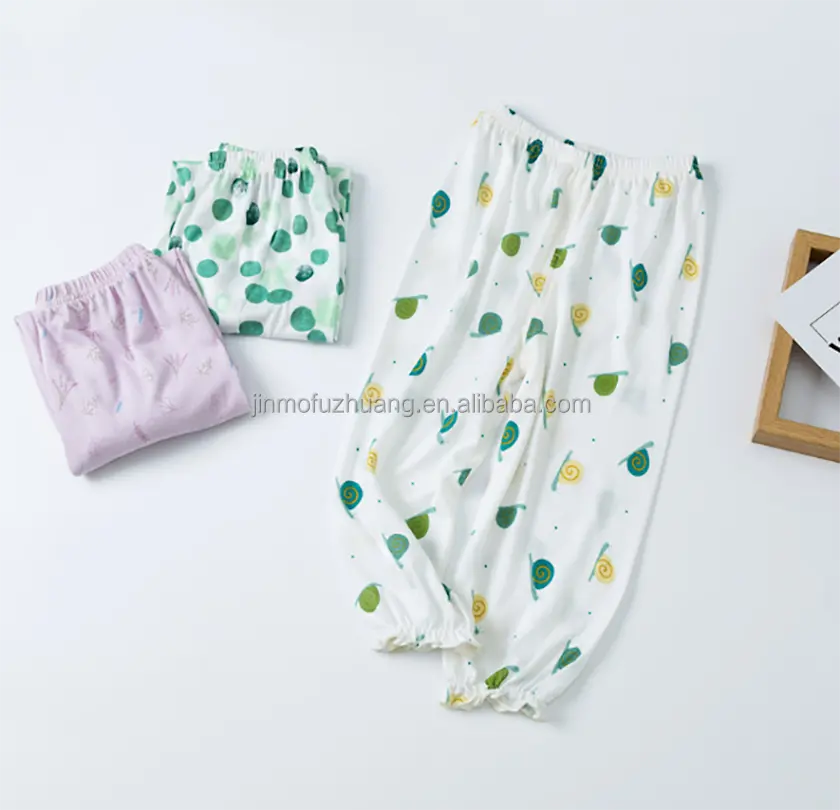 Wholesale Bamboo Mosquito Pants For Kids Summer Thin Harem toddler baby girl Pants & Trousers