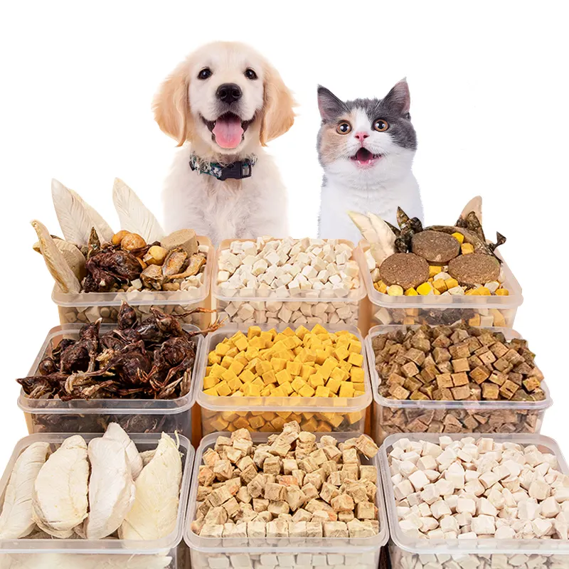 Snack per cani OEM più economici snack per cani senza cereali cibo secco per particelle naturali al 100% cibo per animali liofilizzato