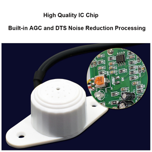 CCTV <strong>Microphone</strong> <strong>Audio</strong> <strong>Input</strong> Wide Range <strong>Audio</strong> Pick up Sound Device for Security DVR Cameras Surveillance Monitor