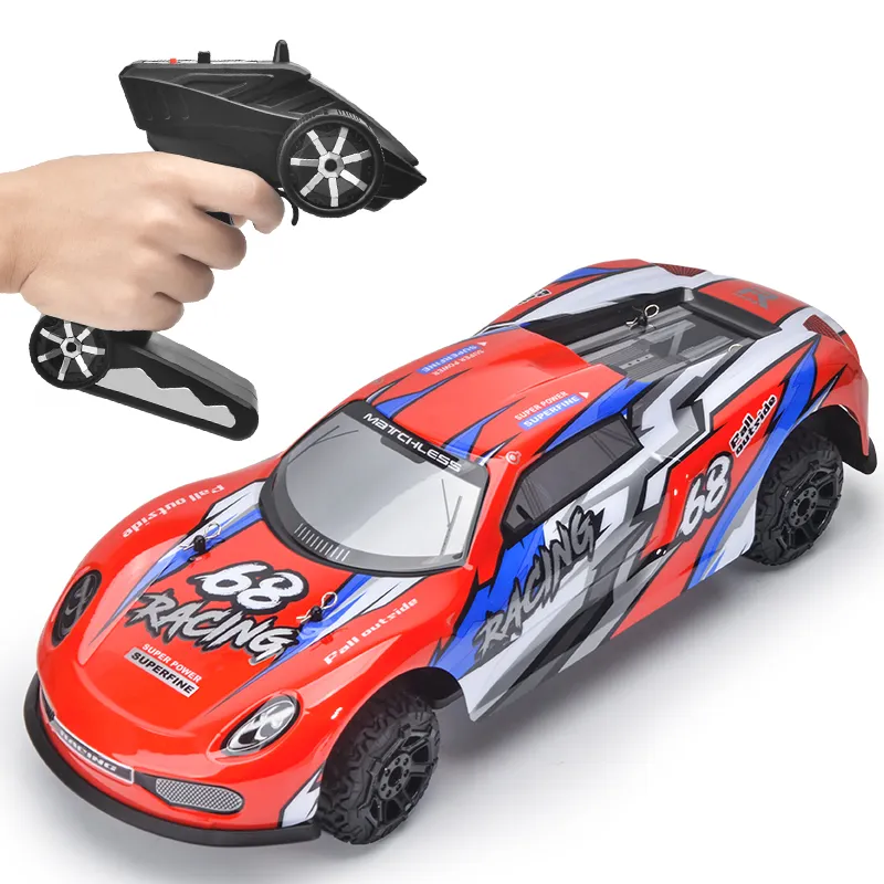 1/8 2.4G Anti-skid Small Tires RC Car 380 Motor Radio Controlled Toy for Children Gift Electric Lithium Battery 3 Channels RC380