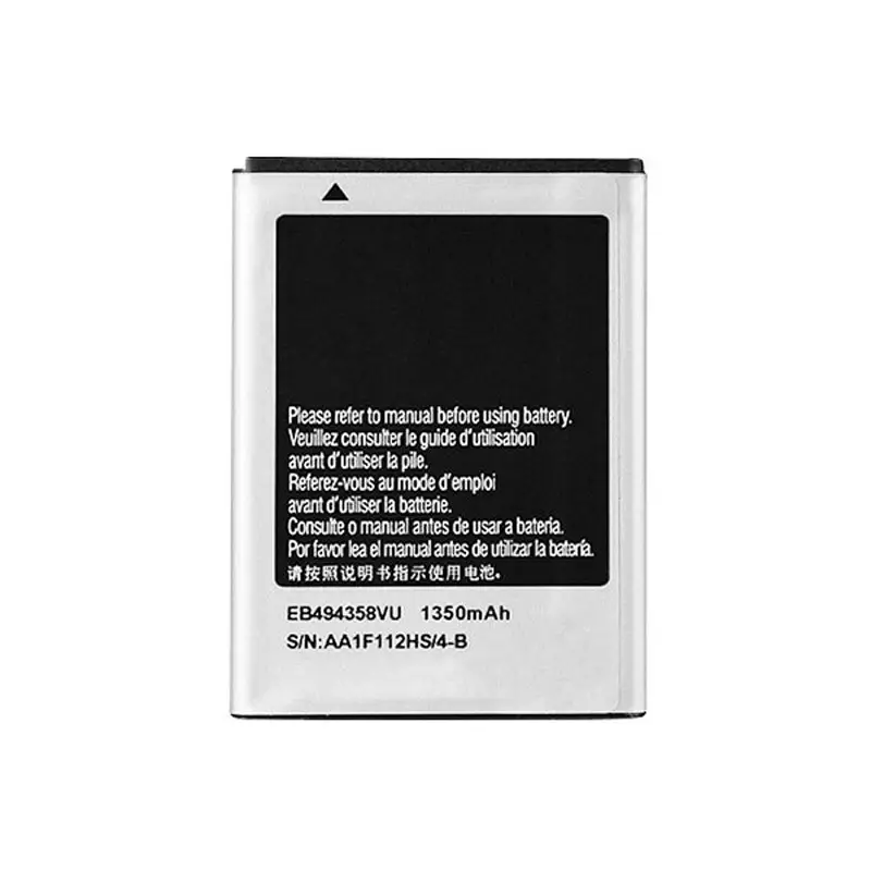 Bateria 1350mah para celular Samsung Galaxy Ace Bateria EB494358VU S5830 S5660 S7250D S5670 I569 I579 Substituir fábrica OEM