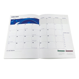 批发定制印刷2024 2025软皮手册月度计划书平装书印刷软皮计划书 - Product Image 1