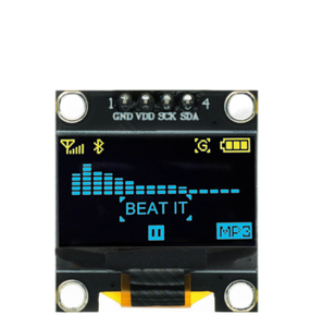 10 pz 4pin 7pin bianco/blu/giallo blu colore 0.96 pollici 128 x64 modulo Display OLED 0.96 "IIC I2C SPI comunicare - Product Image 4