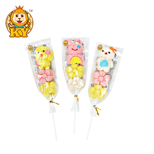 Bán Buôn Phim Hoạt Hình Hoa Và Hình Dạng Động Vật Hương Vị Trái Cây <span class=keywords><strong>Marshmallow</strong></span> <span class=keywords><strong>Lollipop</strong></span> Mềm Kẹo Bông - Product Image 5