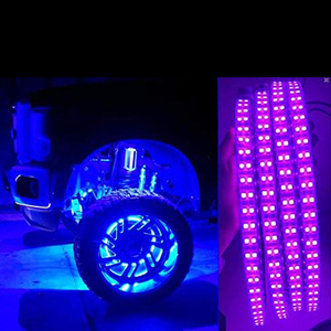 15.5 אינץ 4pcs שורה כפולה rgb רודף צמיג אור מצב חדש טבעת גלגל מצב גלגל שיניים עמיד למים ip68
