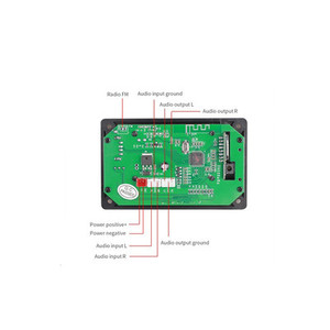 Módulo amplificador de potencia BT para pantalla LCD, reproductor USB, placa decodificadora MP3 - Product Image 4