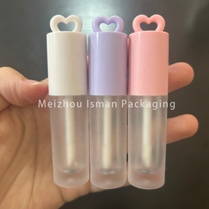 ลิปกลอสรูปหัวใจ2.5มล. ภาชนะใส่ลิปบาล์มน้ำมันพร้อมห่วงโซ่กุญแจบรรจุภัณฑ์เครื่องสำอางสำหรับใช้แต่งหน้า - Product Image 3