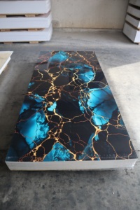 Bền Trọng lượng nhẹ thanh lịch thiết kế hiện đại không thấm nước <span class=keywords><strong>d</strong></span>ễ <span class=keywords><strong>d</strong></span>àng để cài đặt kết cấu bằng đá cẩm thạch PVC trang trí tường bảng điều khiển để sử <span class=keywords><strong>d</strong></span>ụng nhà - Product Image 5