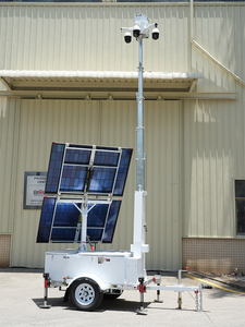 HiSOLO CCTV Trailer con 4MP PTZ y Bullet Camera Starlink 4G 5G Sistema de monitoreo de red - Product Image 5