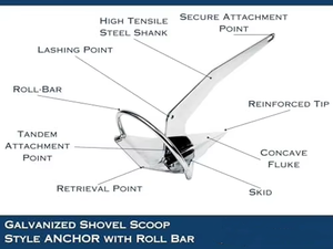 Cao-nắm giữ điện tất cả các dưới loại Marine Neo xẻng Scoop phong cách với hot-Dip thép mạ kẽm thanh cuộn cho thuyền - Product Image 5