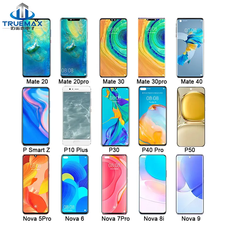 Pantallas de párr de celulares para huawei p50 p40 pro p30 p40pro amigo 40 30 pro 20 10 lite y7 y7a y9 primer 2019 p smart z lcd