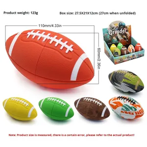 American Football-förmige Zigaretten schleifer aus Zink legierung aus Kunststoff Neues grenz überschreiten des Produkt zum Rauchen von Premium-Feuerzeug zubehör - Product Image 4