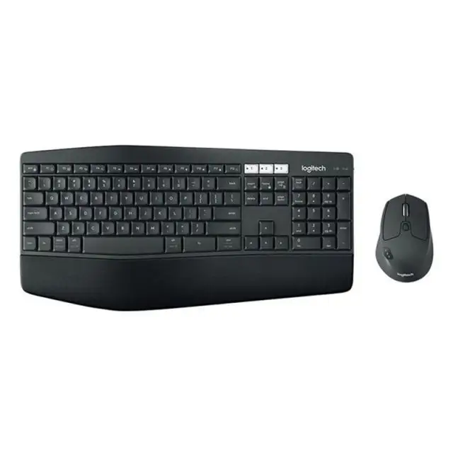 Logitech คีย์บอร์ดบลูทูธไร้สาย MK850,ชุดแป้นพิมพ์และเมาส์สำนักงานธุรกิจดีไซน์ใหม่