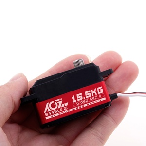 AGFRC B44BLS V2 Metal Gear 15.5KG High Torque 0.06Sec High <strong>Speed</strong> Brushless Motor Low Profile Digital Servo for RC Car Robot Boat - Product Image 1
