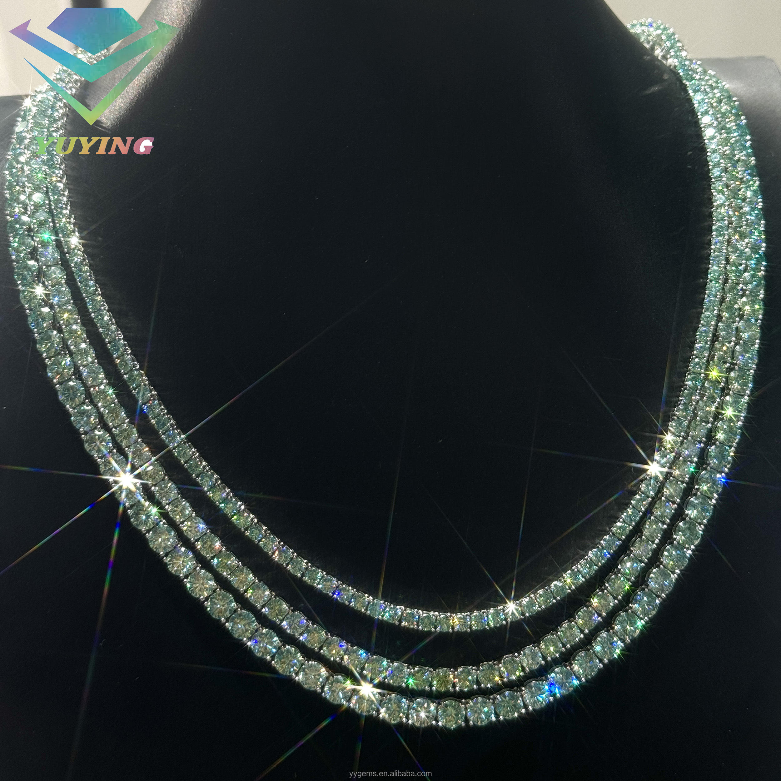 3mm-Green moissanite