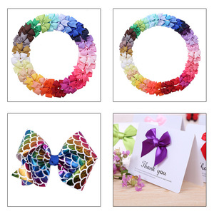 <strong>Custom</strong> Handmade Satin Ribbon <strong>Bow</strong> with <strong>Elastic</strong> Band <strong>Loop</strong> for Neck Bottle Wrapping Gift Decoration Customized Size Color Available - Product Image 5