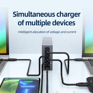 PD 220W hızlı şarj 8-Port akıllı cep telefonları için dijital ekran masaüstü şarj cihazı yeni çok portlu şarj istasyonu - Product Image 5