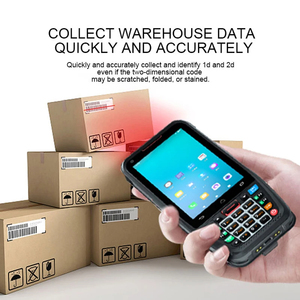 Teclado completo robusto Pdas almacén inventario colector de datos Terminal impermeable Industrial Android 10 código de barras Pda alfombra de mano - Product Image 6