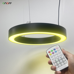 RGB çok renkler spor salonu tavan işık 24v uzaktan kumanda halka kolye açık renk spor salonu için değişen - Product Image 1