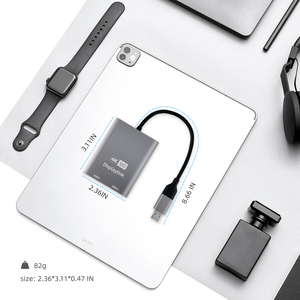 Usb-c至HDMI 4K60Hz双显示器适配器，带OTG 100W Pd USB 3.0和HDCP 1.4 DisplayLink支持多屏幕切换 - Product Image 3
