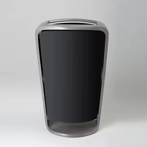Outdoor Street Sanitation Dustbin Trash <strong>Can</strong> Standing Metal Waste <strong>Bin</strong> for Public Use-for Recycling and Storage - Product Image 1