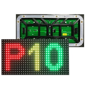 P10 полноцветный светодиодный движущийся знак сообщения светодиодный видео настенный вращающийся светодиодный экран приложение видео настенный экран панель RGB прокрутка текста - Product Image 1