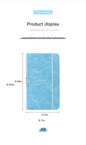 2025 Wholesale Custom A5 PU Leather <strong>Notebook</strong> <strong>with</strong> <strong>Elastic</strong> Strap Hardcover Journal Diary Notepad <strong>Printed</strong> Brand Logo - Product Image 6
