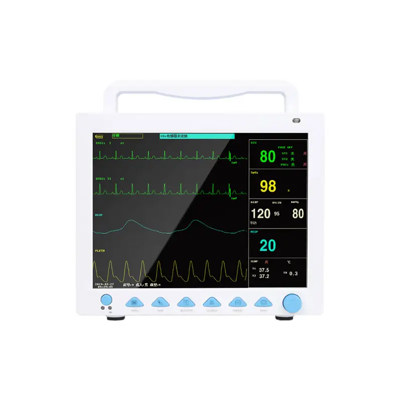 Contec cms8000 monitor cardíaco barato, monitor de frequência ecg multi-parâmetro equipamento médico