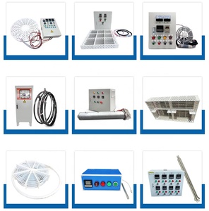 Calentador industrial personalizado para un sistema completo de calefacción y control de temperatura que incluye un gabinete de control de temperatura