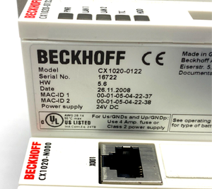 Modulo CX1020-0122 CX1020 modulo CPU BECKHOFF PLC di base - Product Image 5
