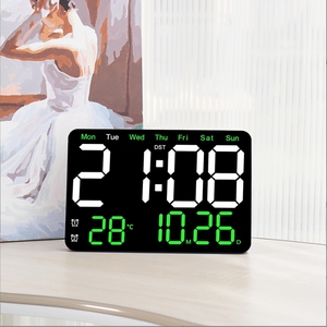 Цветные многофункциональные большие светодиодные часы с таймером - Product Image 4