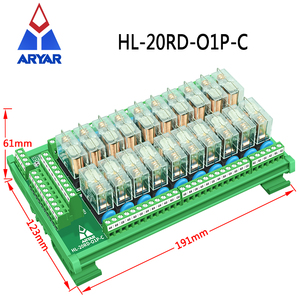 Placa de relé de 20 canales, módulo de relé de Control remoto, entrada AC DC 1NO1NC, módulo de relé PLC de 12V y 24V - Product Image 3